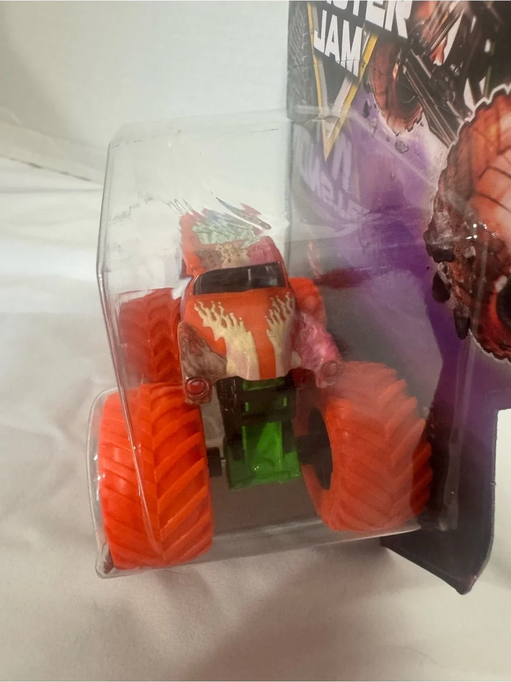 Monster Jam Spooky collection Grave Digger Kids Toy Truck - Orange